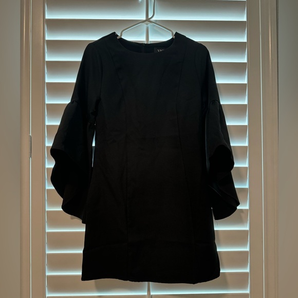 Vici | After Work Social Ruffle Sleeve mini dress - medium - black {new w/tags} - Picture 3 of 3